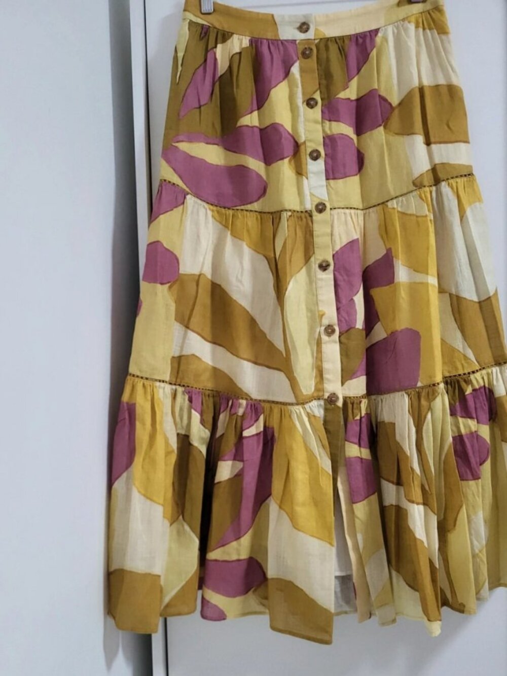 Sezane Ioffia Maxi Skirt Women's L - Picture 2 of 6